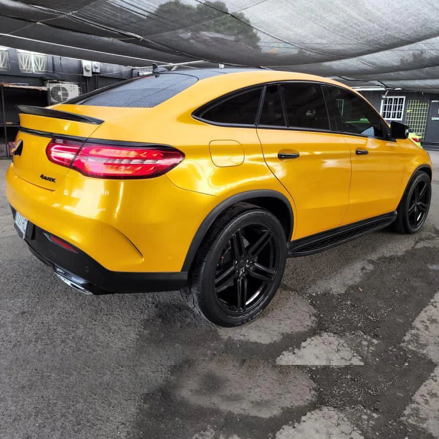 Glossy Metallic Golden Yellow Vinyl Wrap