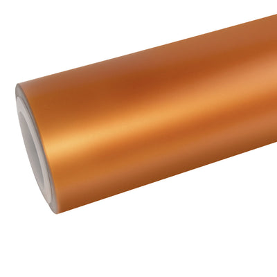 Satin Chrome Silk Bronze Orange Vinyl Wrap