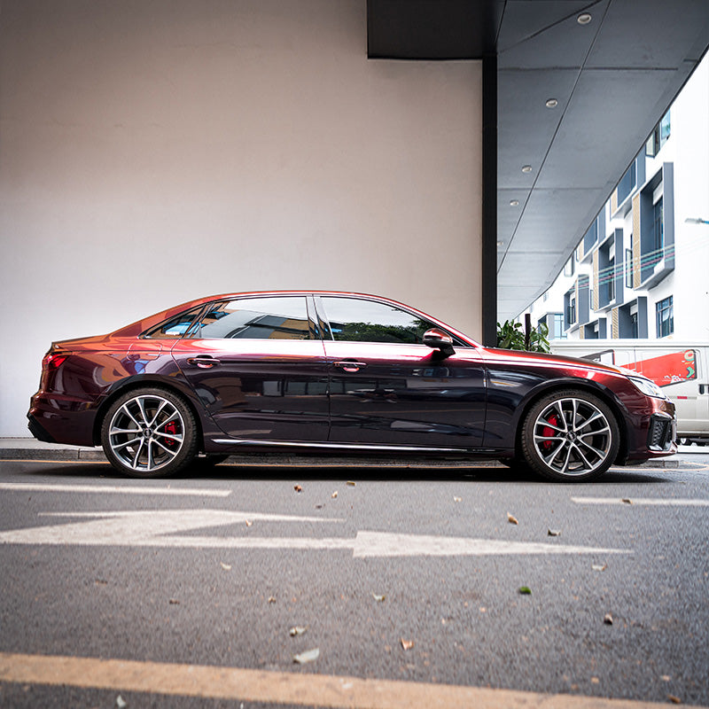 Rainbow Drift Black Red Vinyl Wrap