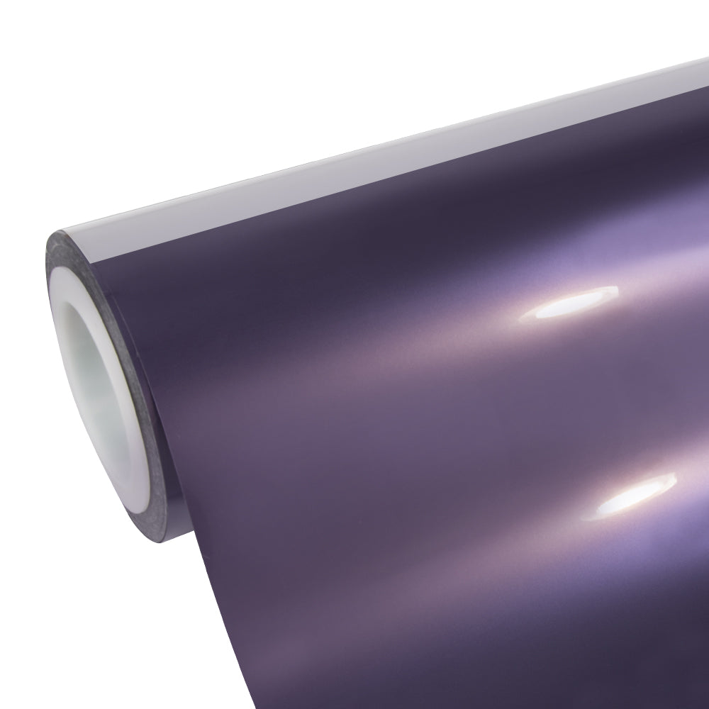 Glossy Metallic Violet Gray Vinyl Wrap