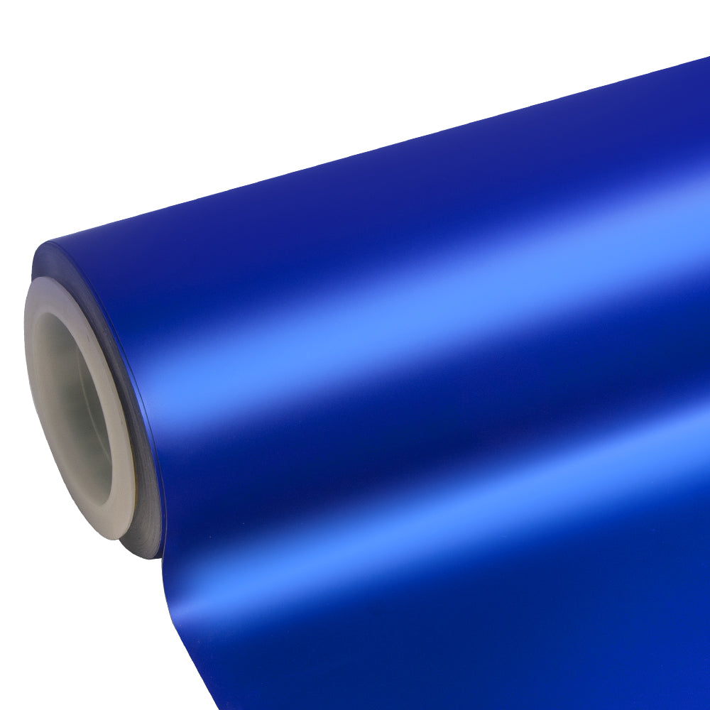 Satin Chrome Silk Ultramarine Vinyl Wrap