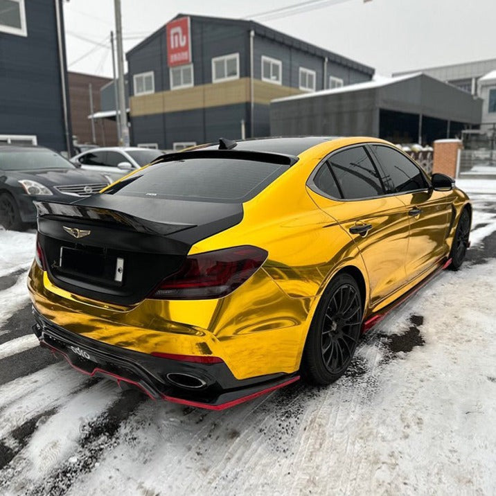 Mirror Chrome Gold Vinyl Wrap