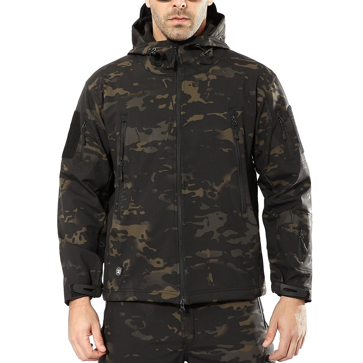 Men's Outdoor Waterproof Soft Shell Hooded Jacket