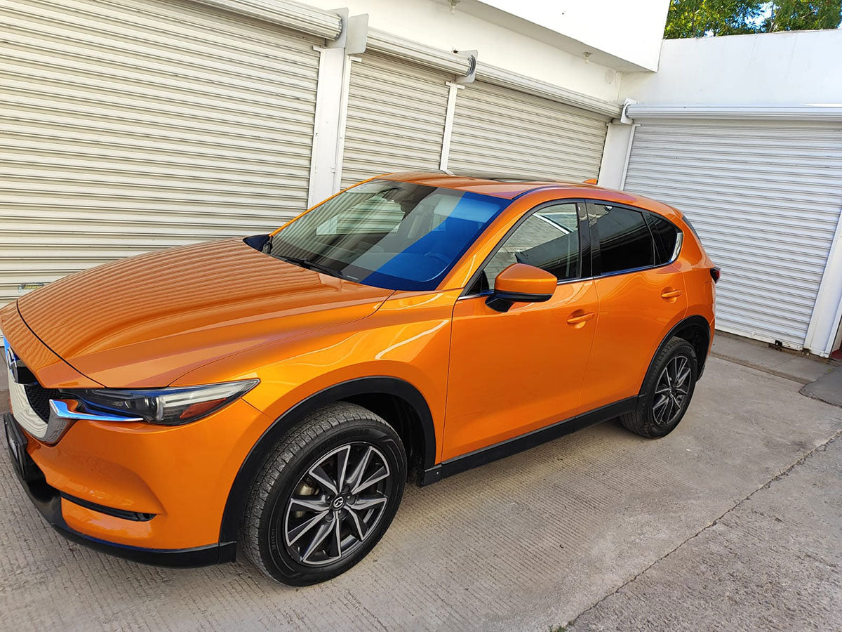 Glossy Metallic Bronze Orange Vinyl Wrap