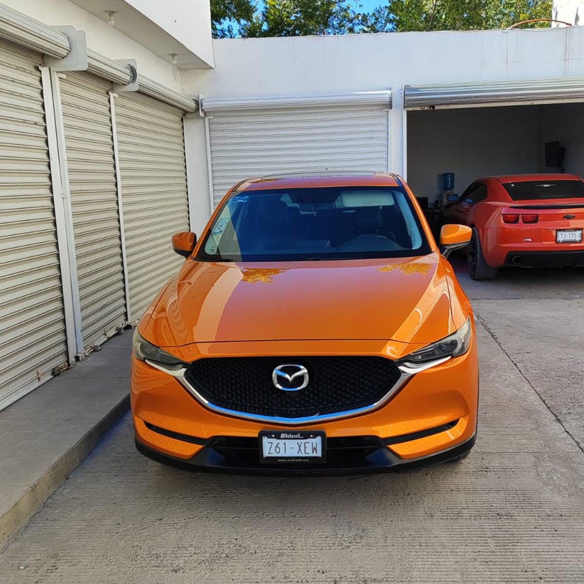 Glossy Metallic Bronze Orange Vinyl Wrap