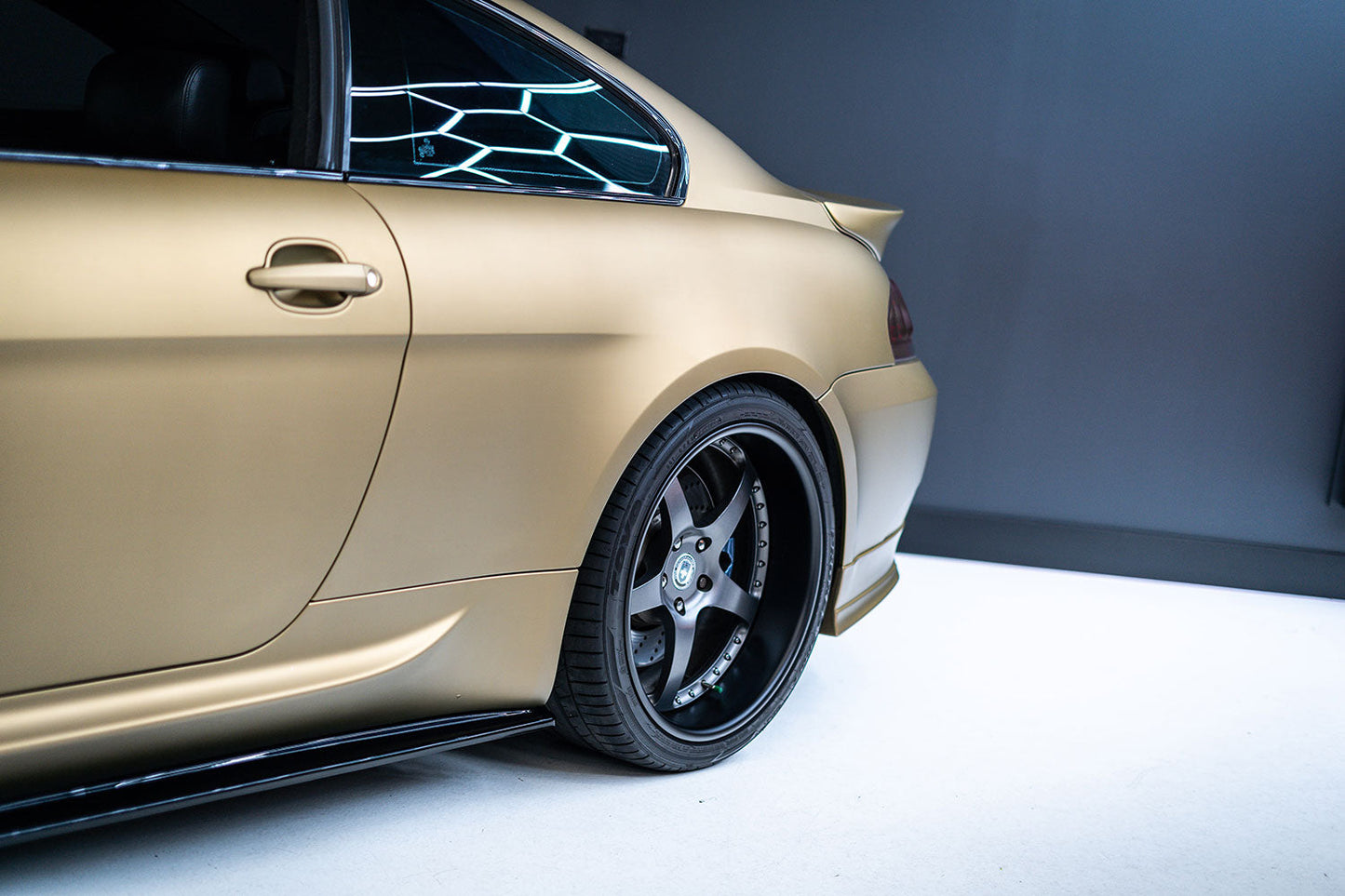 Satin Chrome Silk Champagne Gold Vinyl Wrap