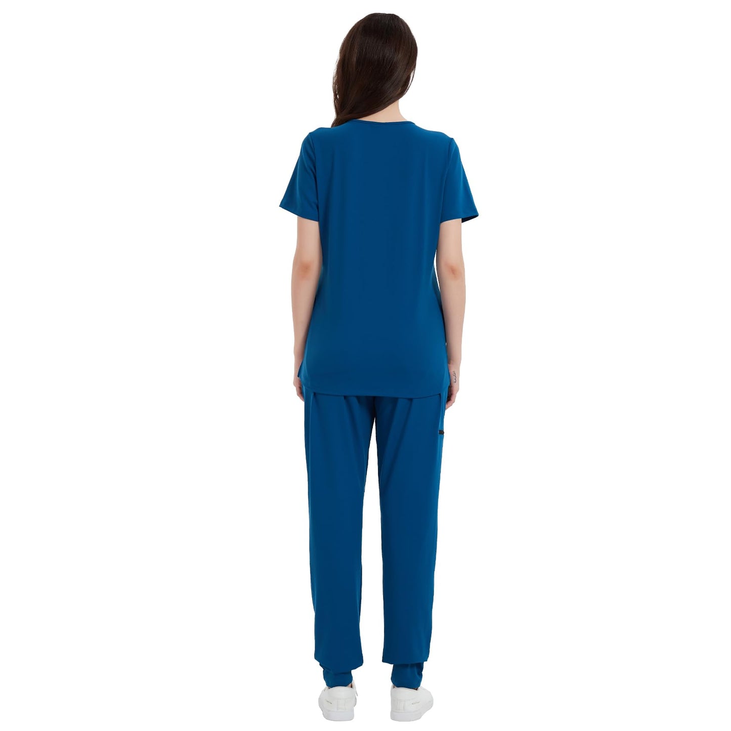 Nurse Uniform Work T-Shirt V Neck With Pockets