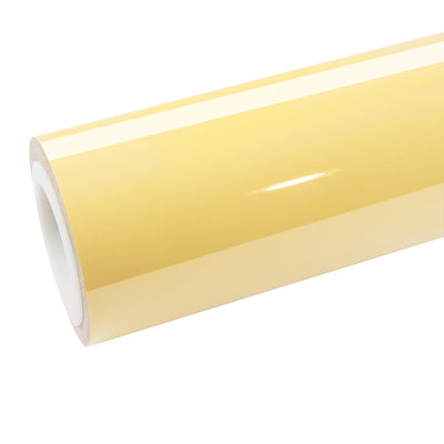 High Glossy Pastel Yellow Vinyl Wrap