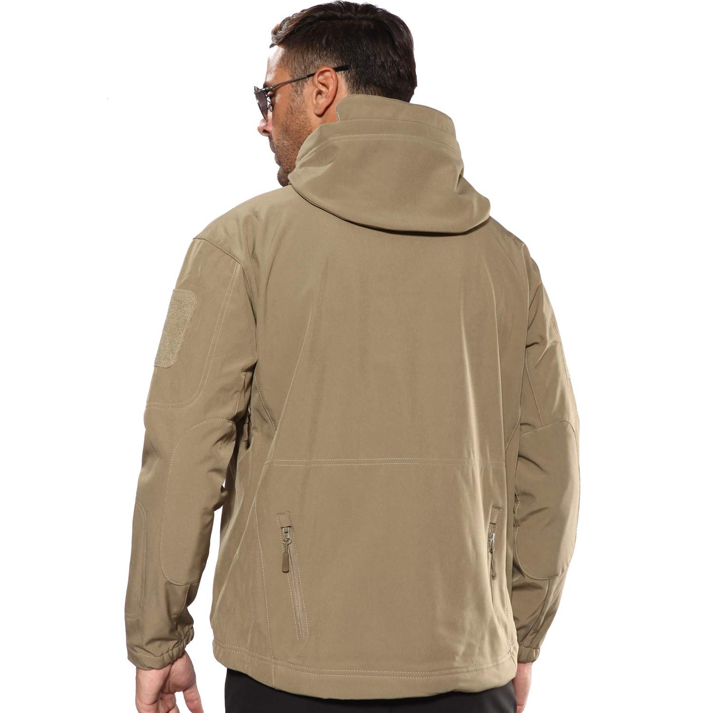 Men's Outdoor Waterproof Soft Shell Hooded Jacket