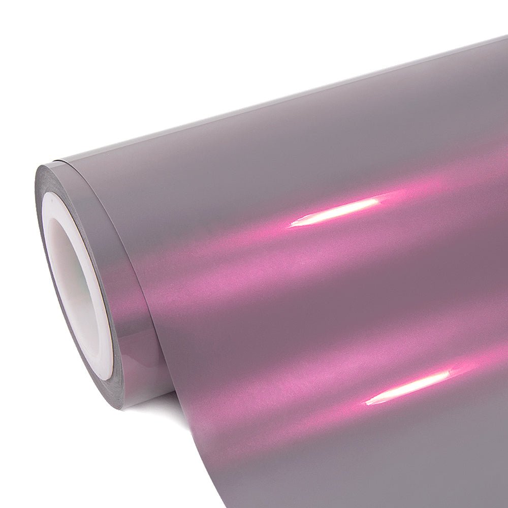 Candy Metallic Grey Pink Vinyl Wrap - Motyle