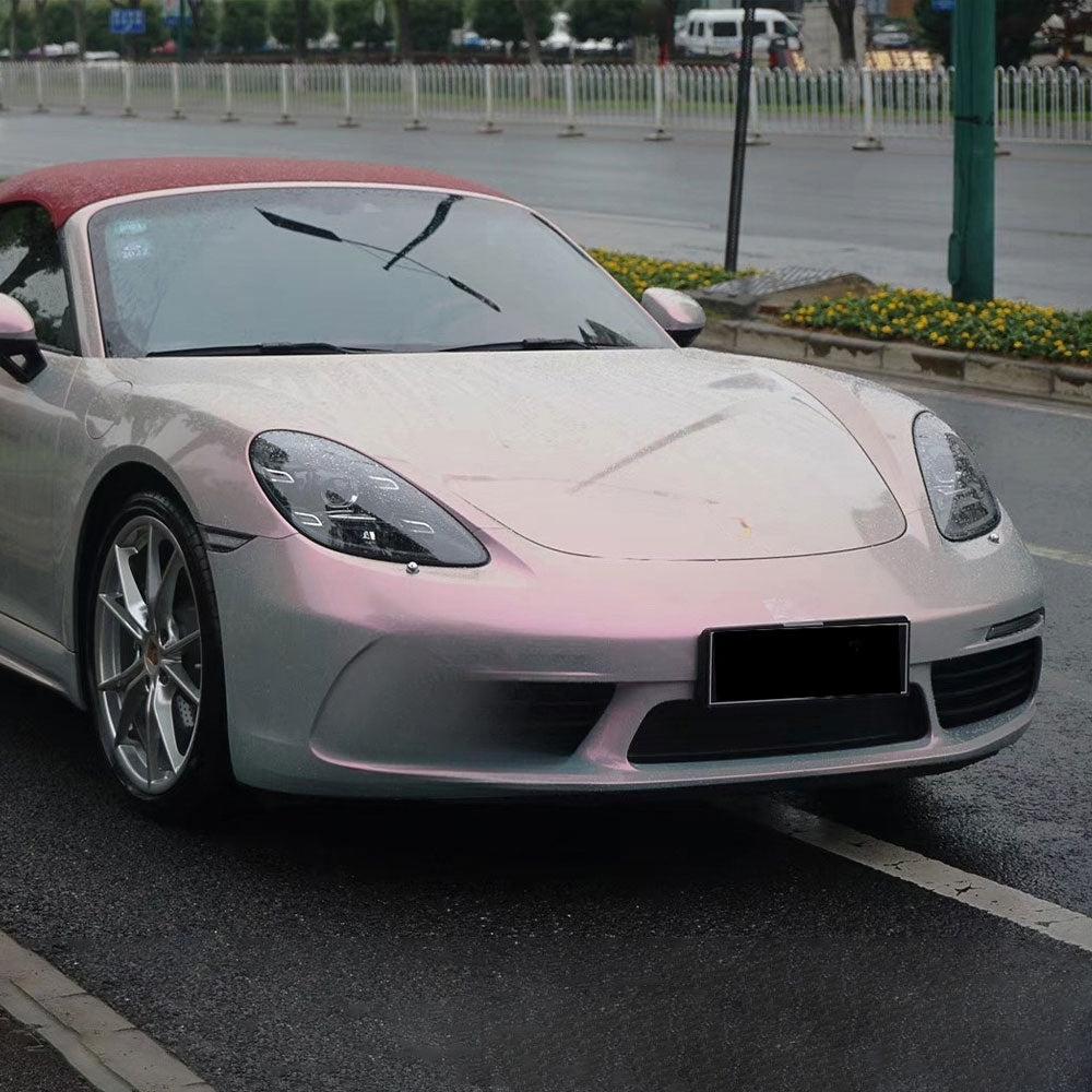 Candy Metallic Grey Pink Vinyl Wrap - Motyle