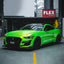 Candy Metallic Neon Green Vinyl Wrap - Motyle