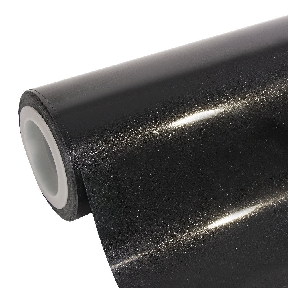 Glitter Metallic Glitter Black Vinyl Wrap - Motyle