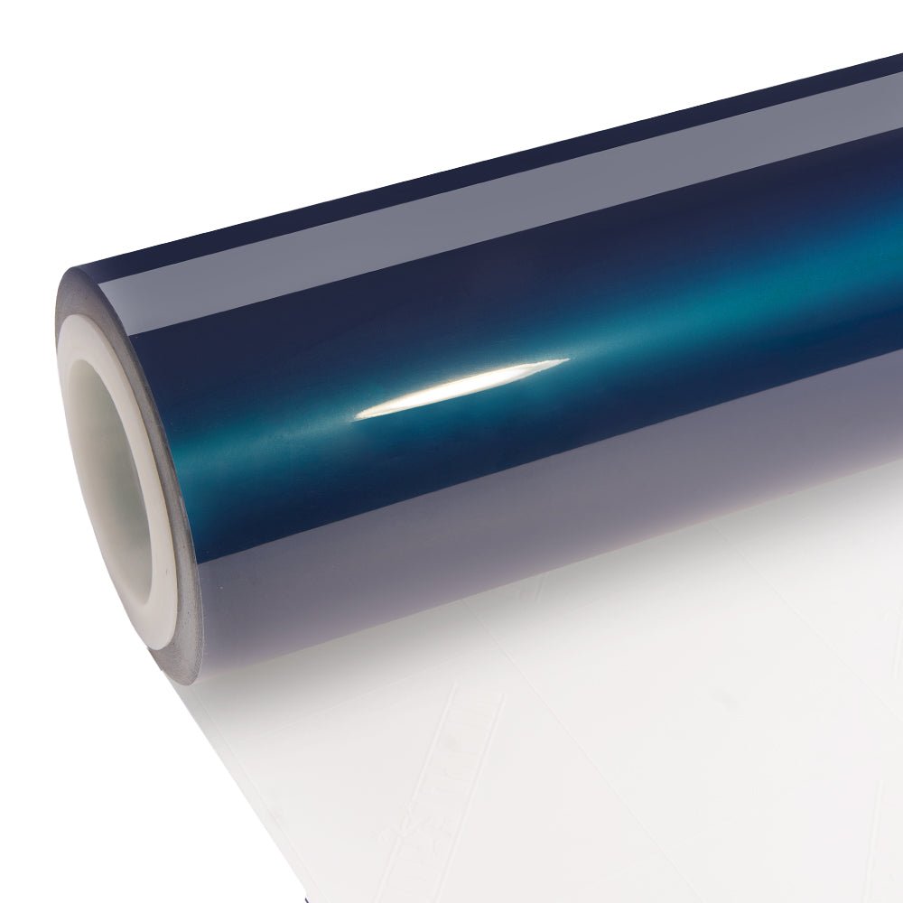 Glossy Metallic Beacon Blue Vinyl Wrap - Motyle