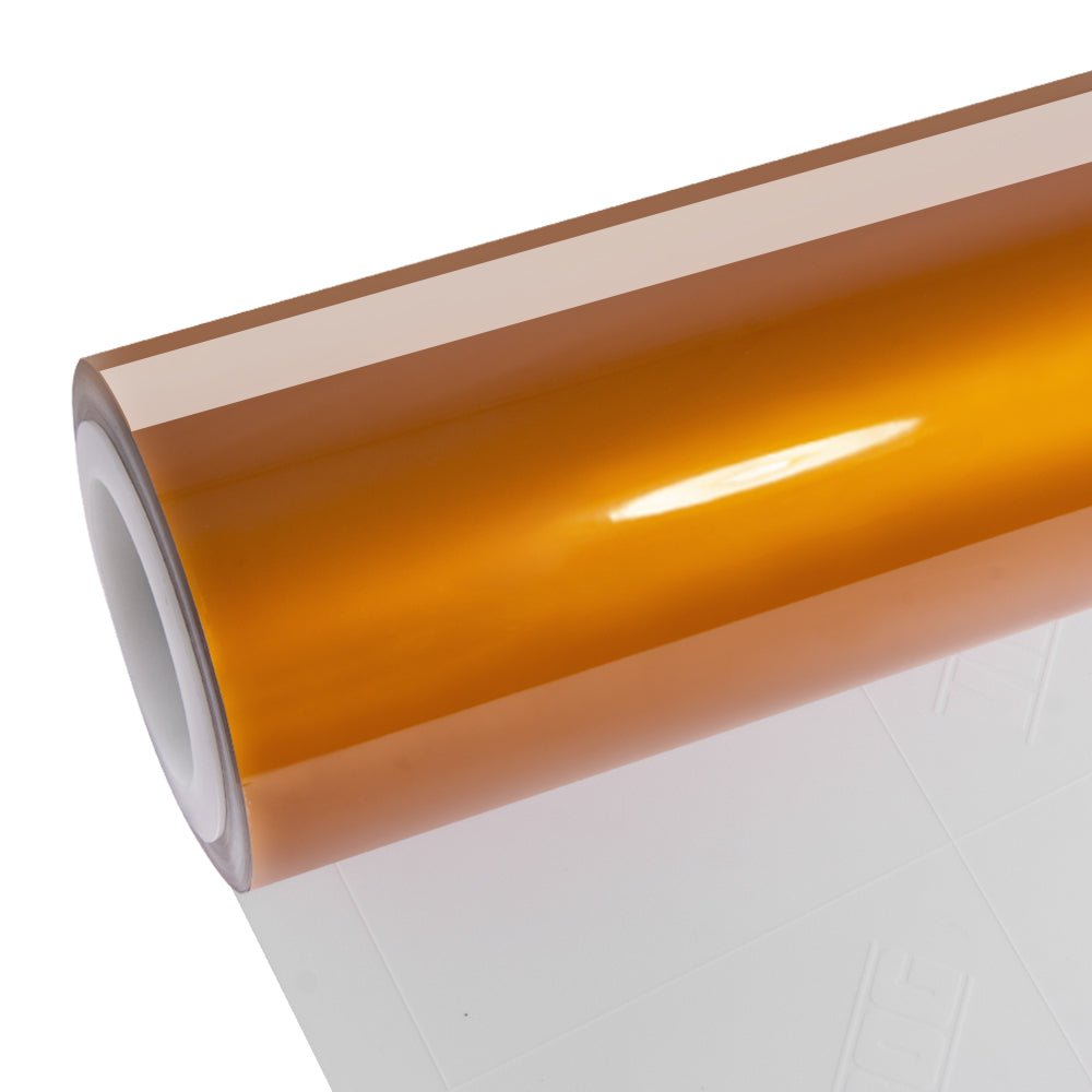 Glossy Metallic Bronze Orange Vinyl Wrap - Motyle