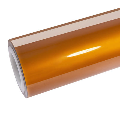 Glossy Metallic Bronze Orange Vinyl Wrap - Motyle