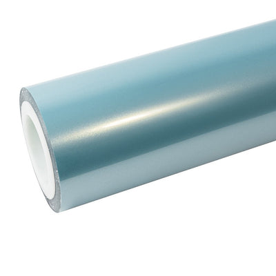 Glossy Metallic Frozen Blue Vinyl Wrap - Motyle