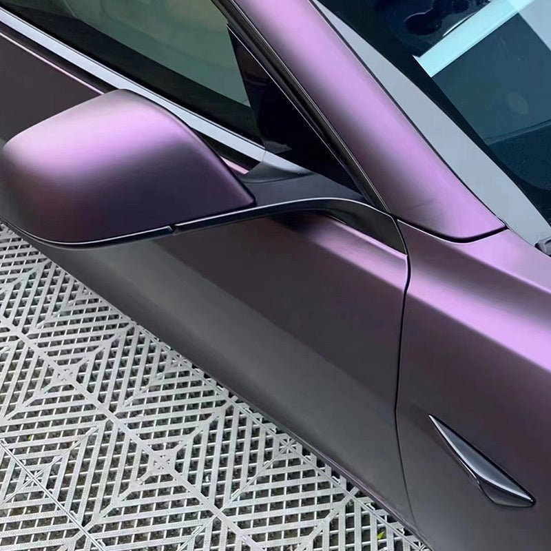 Matte Black Purple Vinyl Wrap - Motyle