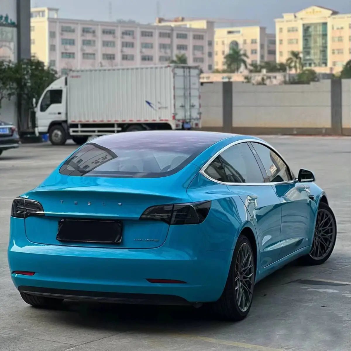 Pro TPU Glossy Miami Blue Vinyl Wrap - Motyle