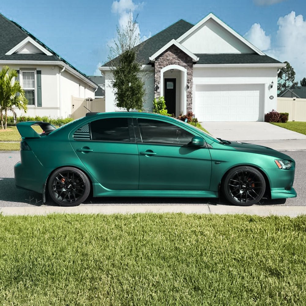 Satin Chrome Paolo Veronese Green Vinyl Wrap - Motyle