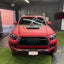 Satin Chrome Prismatic Red Vinyl Wrap - Motyle