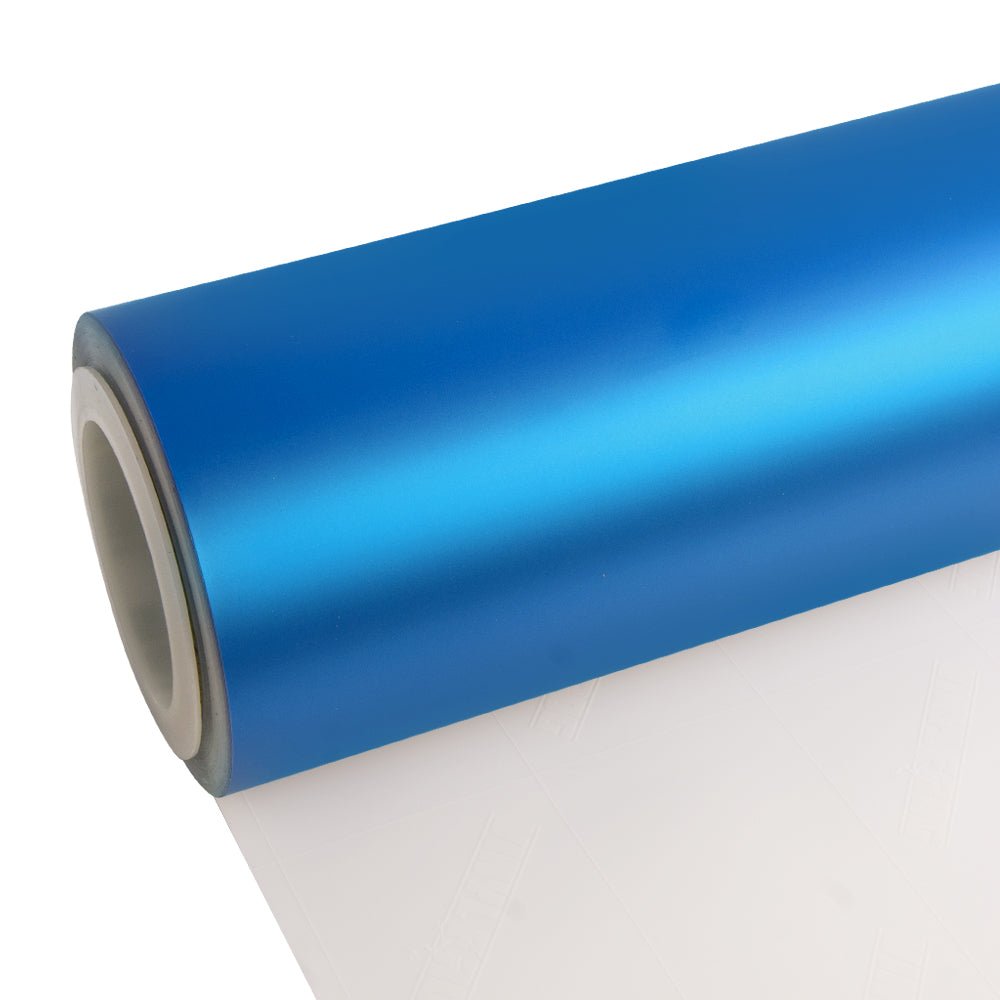 Satin Chrome Silk Azure Vinyl Wrap - Motyle