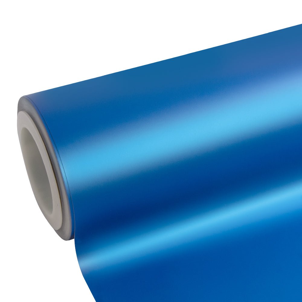 Satin Chrome Silk Azure Vinyl Wrap - Motyle