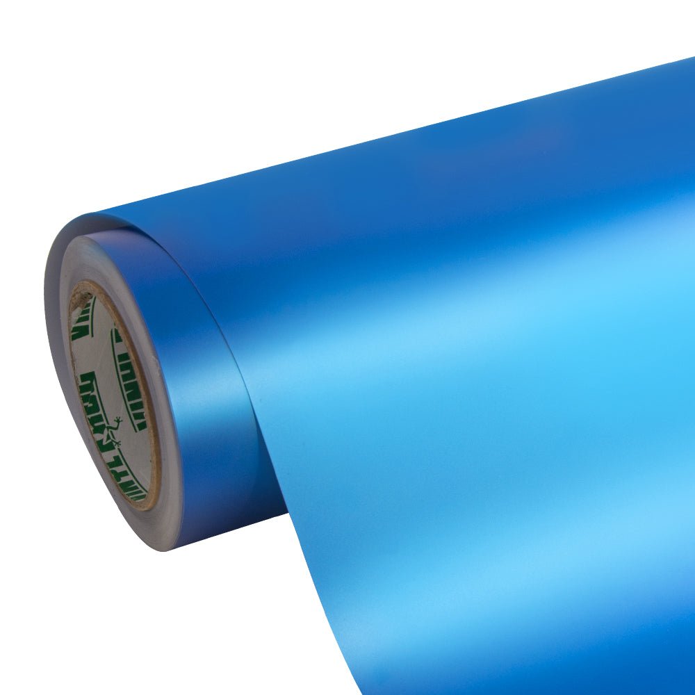 Satin Chrome Silk Azure Vinyl Wrap - Motyle