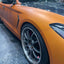 Satin Chrome Silk Bronze Orange Vinyl Wrap - Motyle