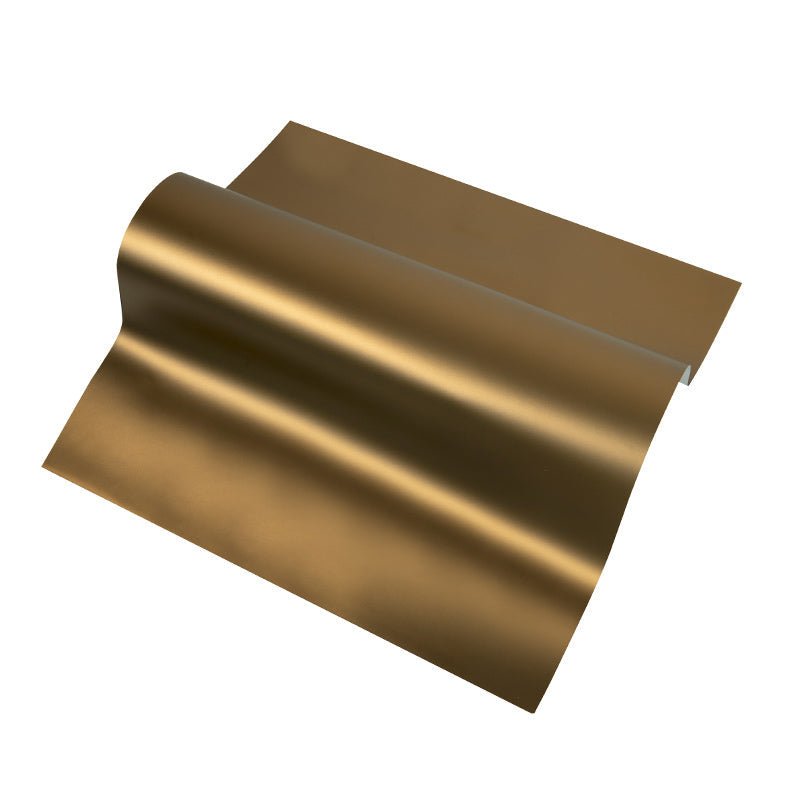 Satin Chrome Silk Champagne Gold Vinyl Wrap - Motyle