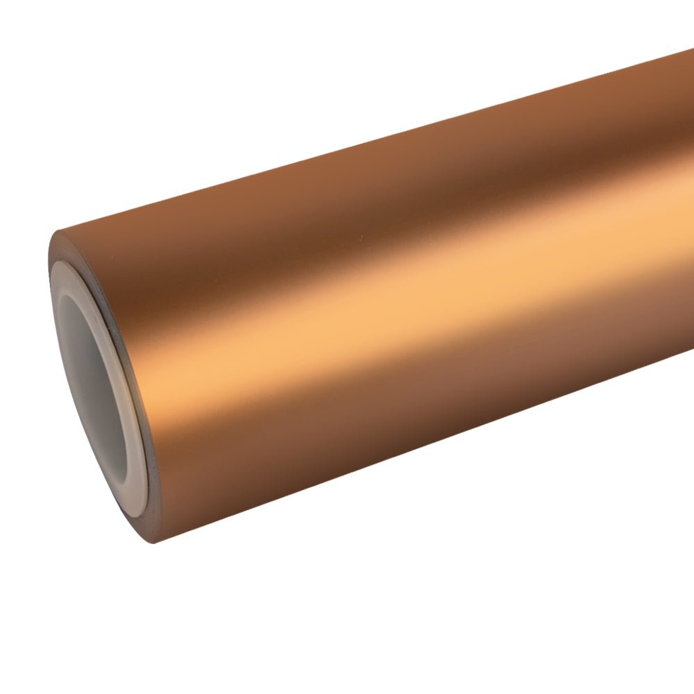 Satin Chrome Silk Copper Vinyl Wrap - Motyle