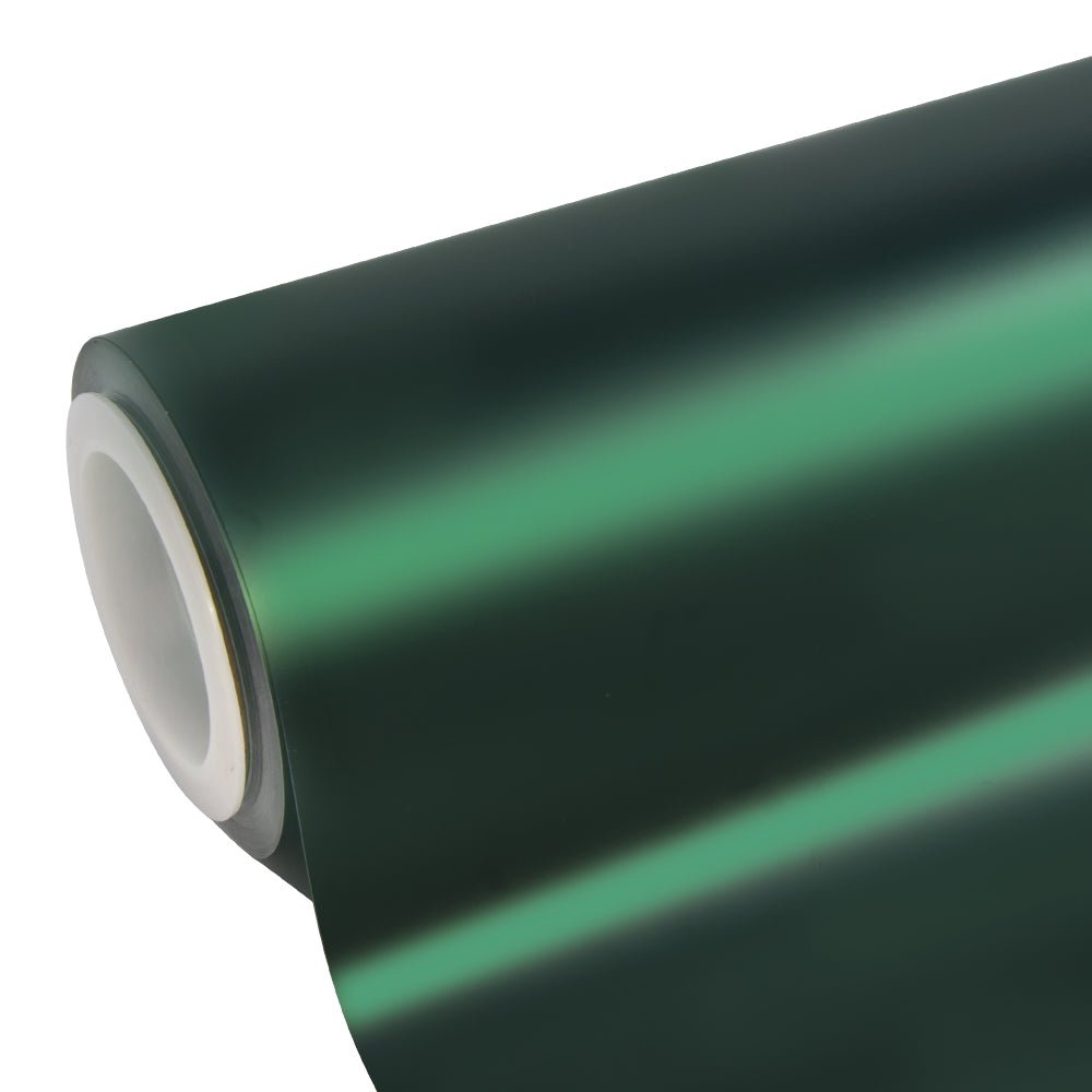 Satin Chrome Silk Green Vinyl Wrap - Motyle