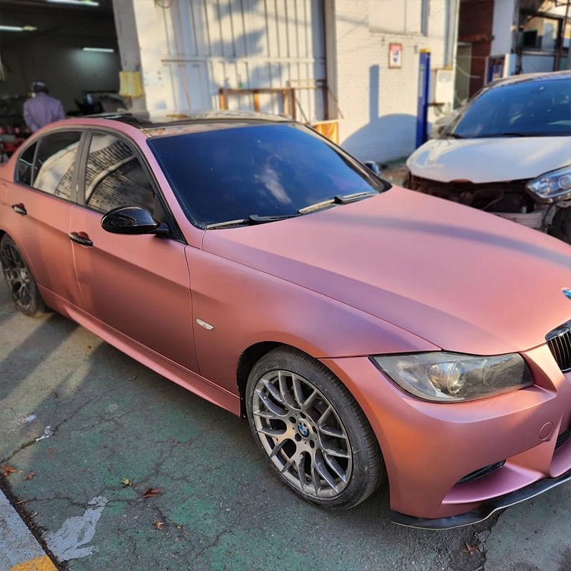 Satin Chrome Silk Rose Gold Vinyl Wrap - Motyle