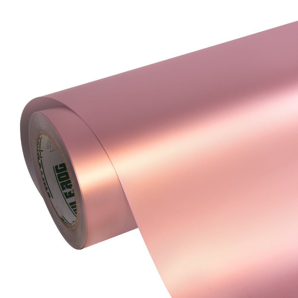 Satin Chrome Silk Rose Gold Vinyl Wrap - Motyle