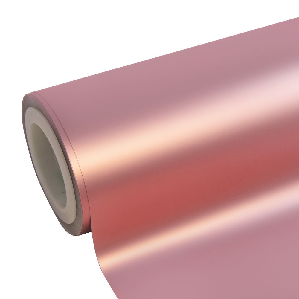 Satin Chrome Silk Rose Gold Vinyl Wrap - Motyle