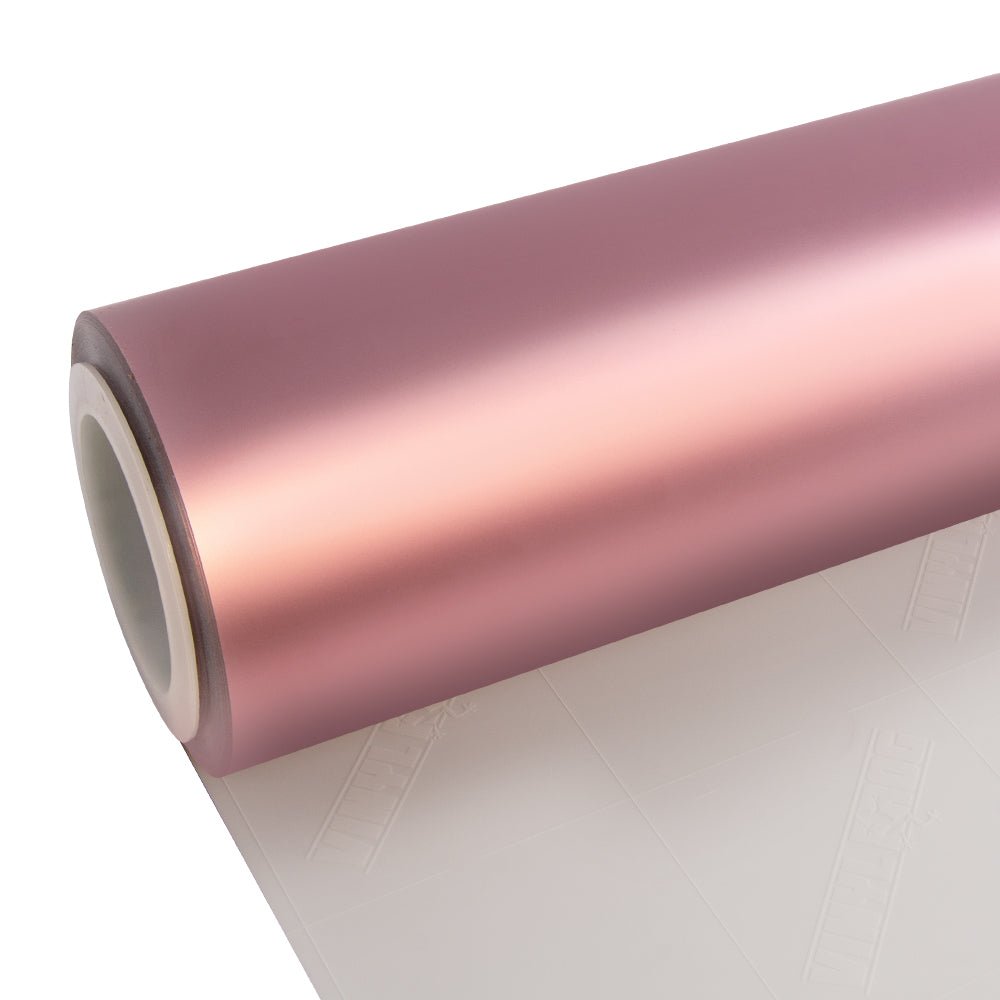 Satin Chrome Silk Rose Gold Vinyl Wrap - Motyle